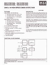 DataSheet IS61C25616AS pdf